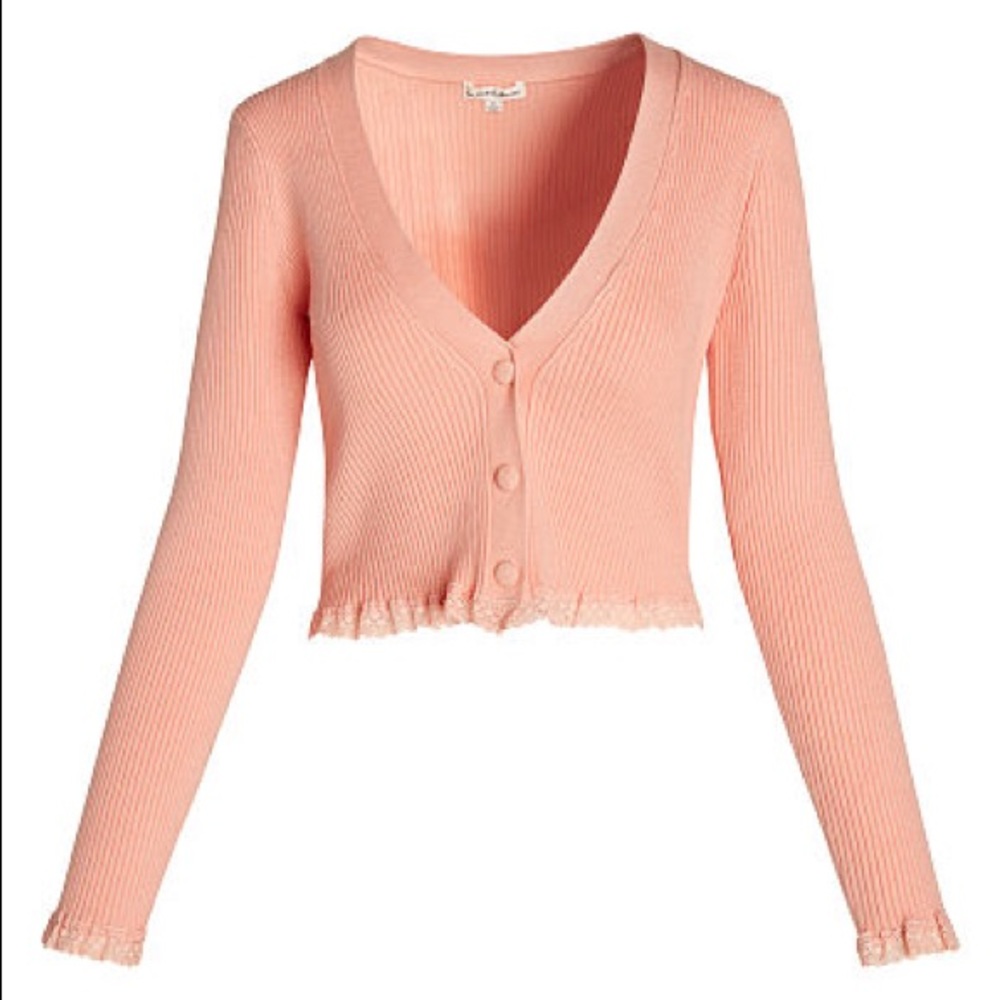 FLLxVS Nina Cardigan in Peach (M)